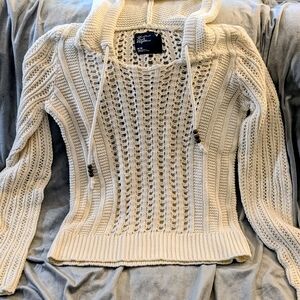 American Eagle Outfitters Cream Cowl Neck Sweater